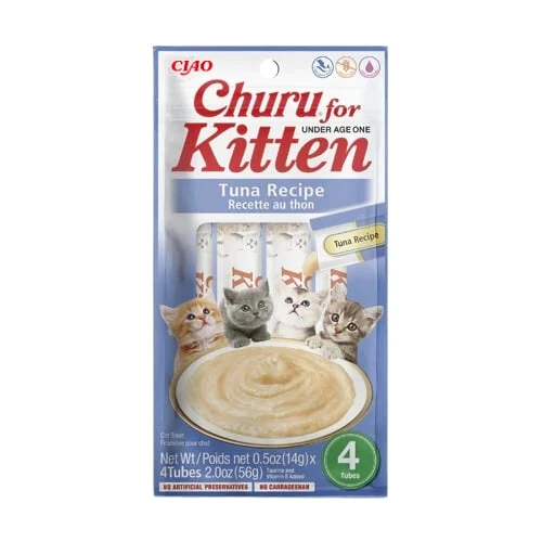 Cıau Churu Yavru Kediler İçin Tuna Balıklı Krema Ödül Maması 4X14 Gr ürün görseli 1