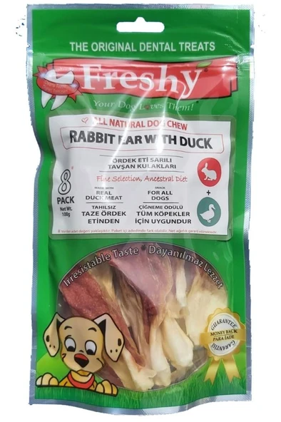 Freshy Ördek Eti Kaplı Tavşan Kulağı 100 Gr ürün görseli 1