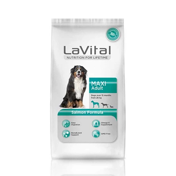 La Vital Somonlu Maxi Yetişkin Köpek Maması 15 Kg ürün görseli 1