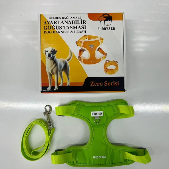 Buddy Co Zero Köpek Uzatmalı Göğüs Tasması Yeşil Medium ürün görseli 1