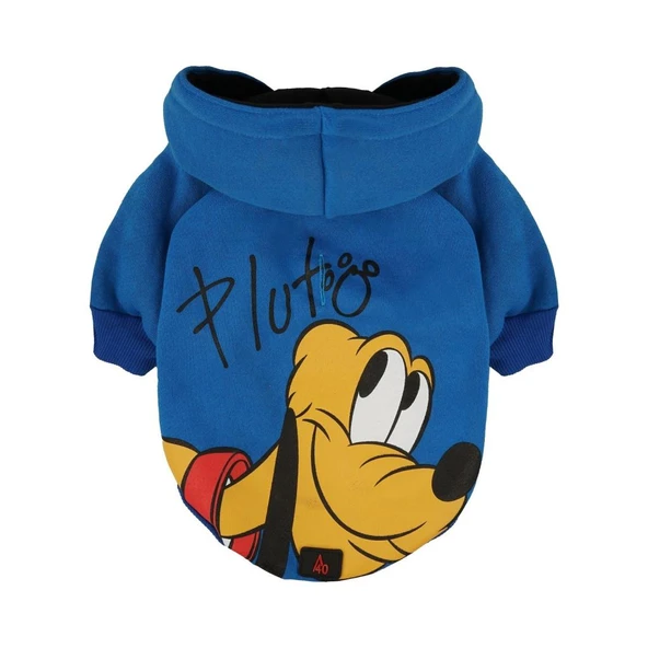 A40 Pluto Mavi Kapüşonlu Köpek Sweatshirt Small ürün görseli 1