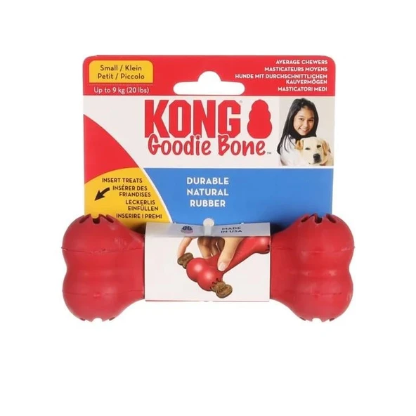 KONG Goodie Bone Kemik Şeklinde Köpek Oyuncağı Small 13.5 Cm ürün görseli 1