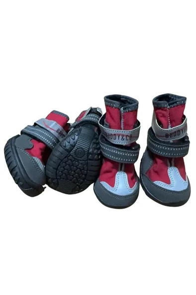 Buddy Co Superstone Kauçuk Dış Taban Köpek Ayakkabısı Kırmızı No 2 5 Cm ürün görseli 1