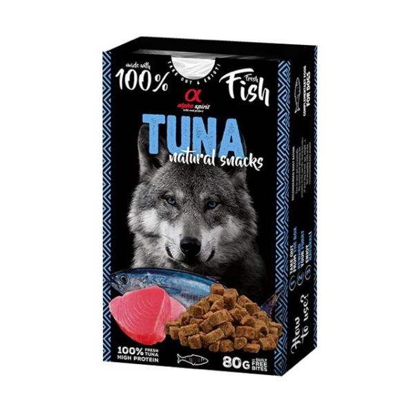 Alpha Spirit Doğal Atıştırmalık Ton Balıklı Köpek Ödülü 80 Gr ürün görseli 1
