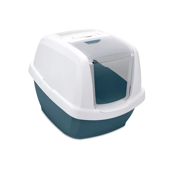 Imac Maddy Junıor Kapalı Kedi Tuvaleti Petrol Mavisi 57x43x41 Cm ürün görseli 1