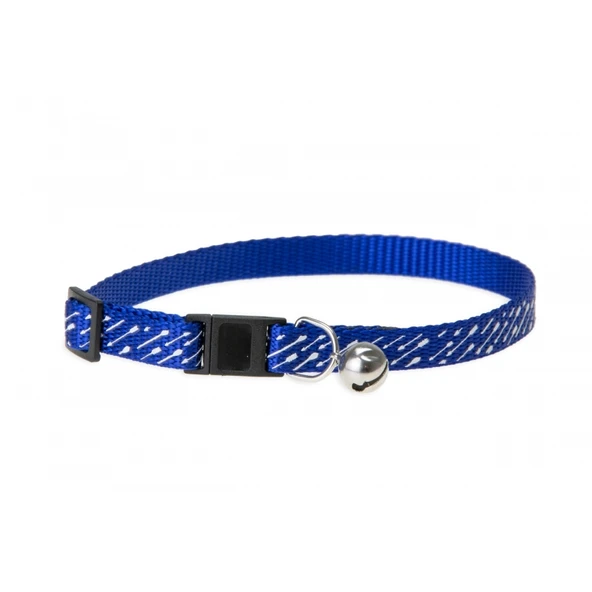 Karlie Kedi Boyun Tasması X 10 mm Mavi Çizgili 30 Cm ürün görseli 1