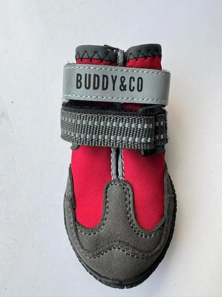 Buddy Co Megastone  Kauçuk Dış Taban Köpek Ayakkabısı Kırmızı No 2 4 Cm ürün görseli 1