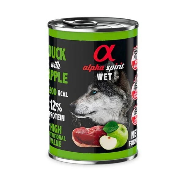 Alpha Spirit Ördek Etli İle Elmalı Yetişkin Köpek Konservesi 400 Gr ürün görseli 1