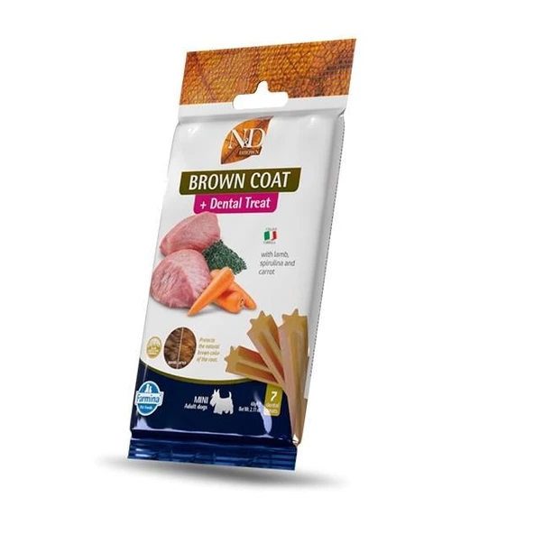 N&D Dental Treat Brown Coat Mini Köpek Ödülü 60 Gr ürün görseli 1