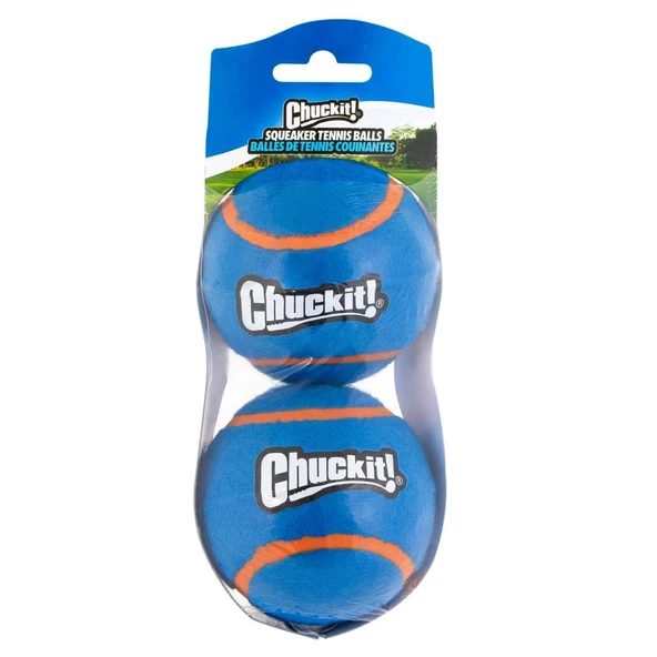 Chuckit! Sesli 2'li Tenis Köpek Oyun Topu Büyük Boy 7.5x7.5 Cm ürün görseli 1