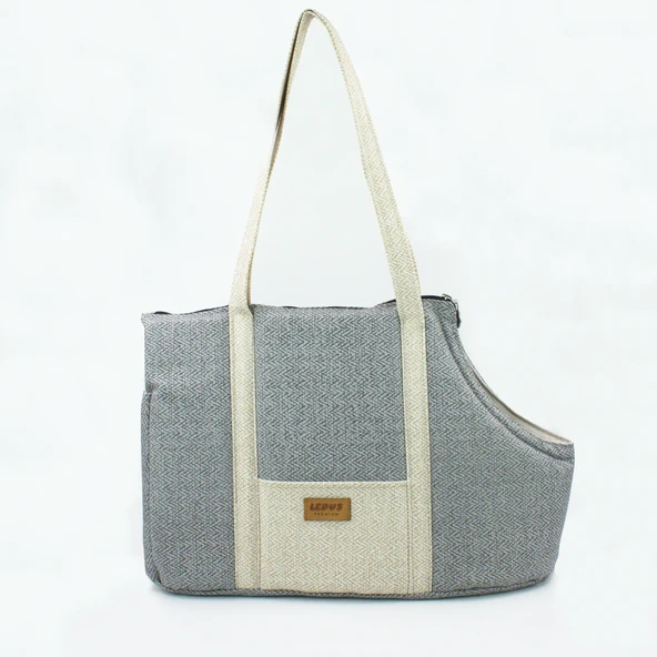 Lepus Sling Bag Kedi Köpek Omuz Taşıma Çantası Gri 20X49X30 Cm ürün görseli 1