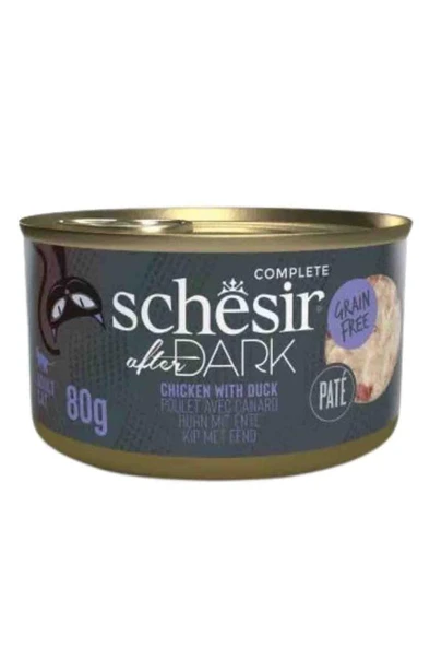 Schesir After Dark Tavuklu ve Ördekli Yetişkin Kedi Konservesi 80 Gr ürün görseli 1