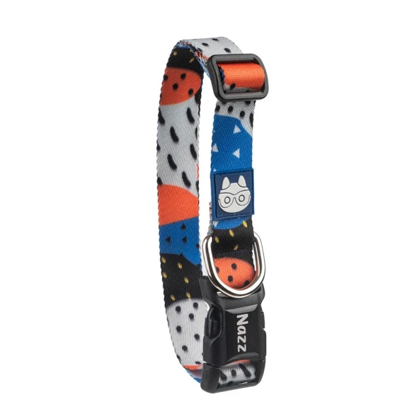 Nazz Köpek Boyun Tasması Çilekli Mavi Small 1,5X34 Cm ürün görseli 1