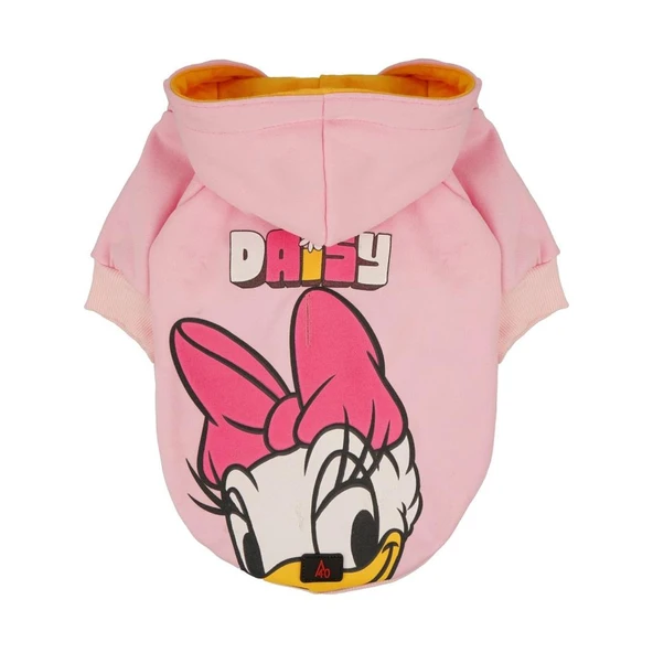 A40 Daısy Duck Pembe Kapüşonlu Köpek Sweatshirt XLarge ürün görseli 1