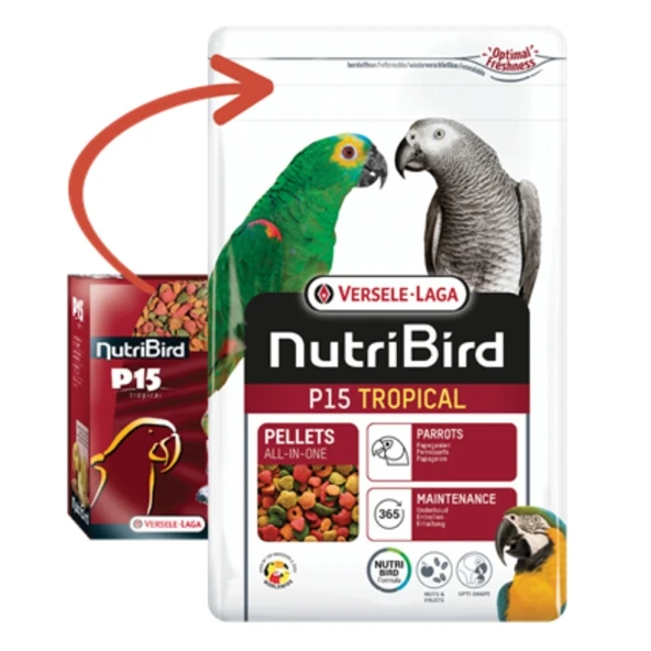 Versele Laga Nutrıbırd P15 Tropıcalpapağan Pelet Yem 1 Kg ürün görseli 1
