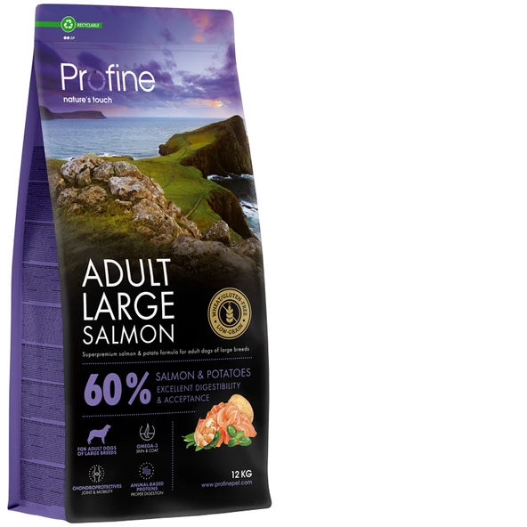 Profine Glutensiz Somonlu Büyük Irk Yetişkin Köpek Maması 12 Kg ürün görseli 1
