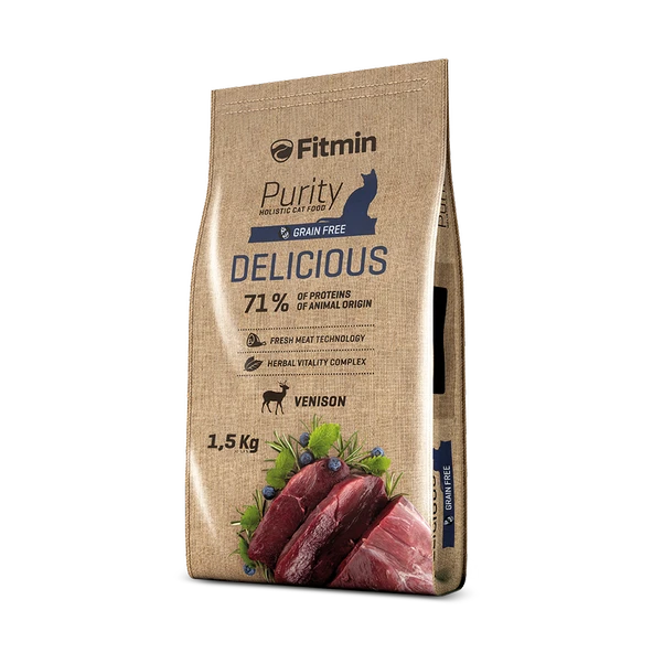 Fitmin Purity Delicious Taze Av Etli Yetişkin Kedi Maması 1,5 Kg ürün görseli 1
