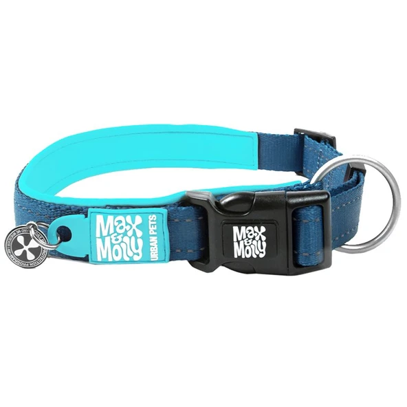 Max Molly Smart ID Matrix Sky Blue Boyun Tasması Large ürün görseli 1