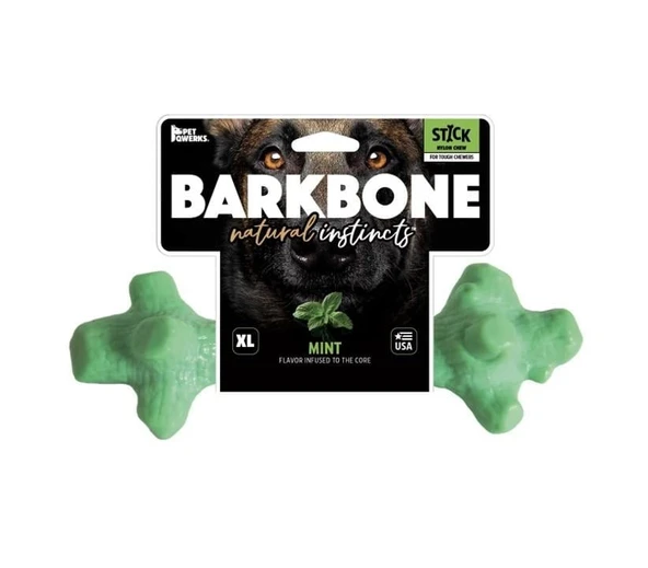 BarkBone Natural Nane Aromalı Bitmeyen Bitmeyen Köpek Çiğneme Kemiğ Küçük Boy 16 Cm ürün görseli 1