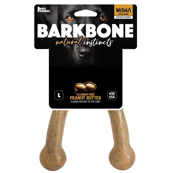BarkBone Dinosaur Biftek Aromalı Köpek Çiğneme Kemiği Büyük Boy 15X27 Cm ürün görseli 1