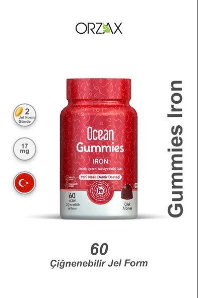 Ocean Gummies Iron 60 Jel Form ürün görseli 1