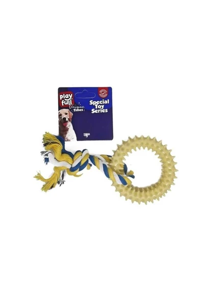 Playfull Plastik Ve Ipli Köpek Oyuncağı 18 Cm ürün görseli 1
