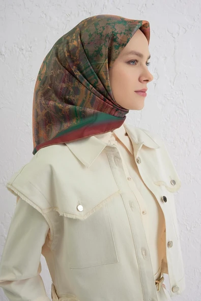 Twill İpek Eşarp (T) -2025/2026 -9420D - Resim 2