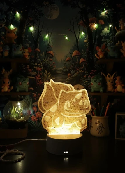 3D Sevimli Canavar Masa Gece Lambası ürün görseli 1