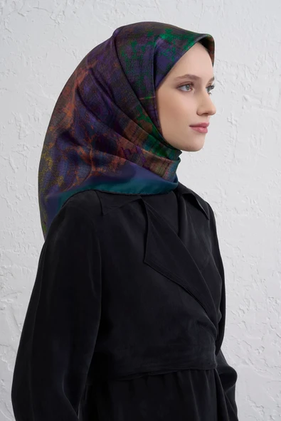 Twill İpek Eşarp (T) -2025/2026 -9420D - Resim 5