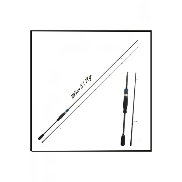 Uyguna-Yakala 244cm 5/14 gr İki Parça Spin Olta Kamışı -MS.089 ürün görseli 1