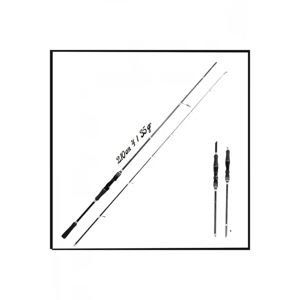 Uyguna-Yakala 210cm 4 / 35 gr İki Parça Spin Olta Kamışı - MS.086 ürün görseli 1