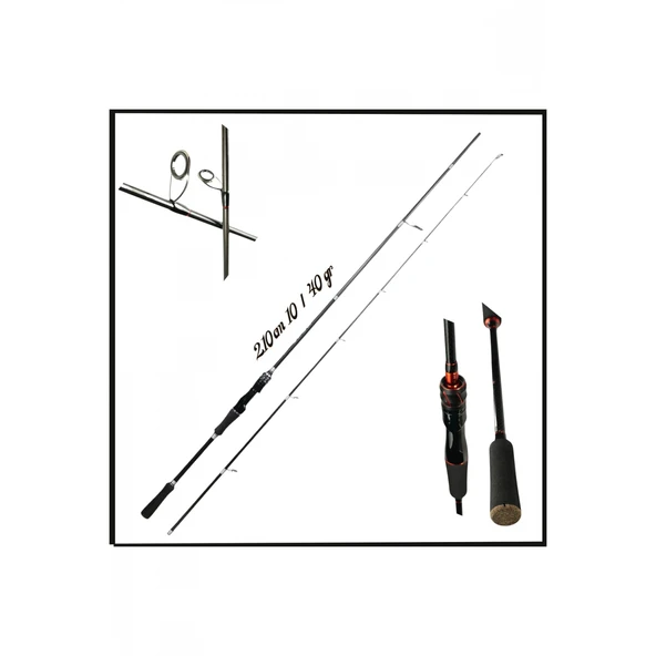 Uyguna-Yakala 210cm 10/40 gr İki Parça Spin Olta Kamışı - MS.084 ürün görseli 1