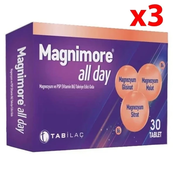 Magnimore All Day 30 Tablet 3 Adet ürün görseli 1