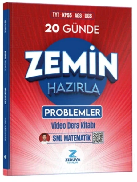 Zeduva Tyt Kpss Ags Dgs 20 Günde Problemler Zemin Hazırla Video Ders Kitabı ürün görseli 1