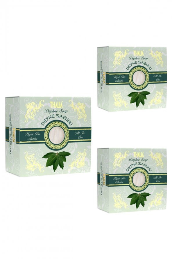 Doğal Defne Yağlı Sabun 150 gr 3 Adet ürün görseli 1