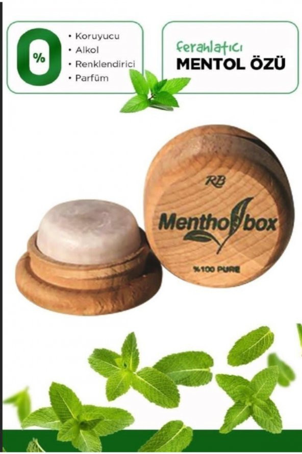 Mentol Migren Taşı Sinüsit Taşı Ağrı Giderici Menthol Taşı Aç Kapa Ambalaj 9gr ürün görseli 1