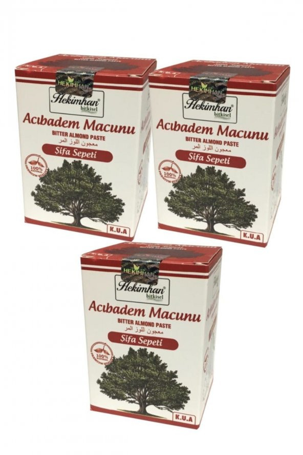 Acı Badem Macunu Datça 240 Gr 3 Adet Bitkisel Doğal ürün görseli 1