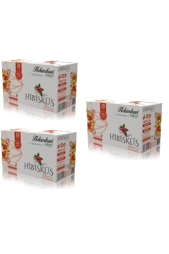 Hibisküs Çay Bitkisel 20li X 3 Adet ürün görseli 1