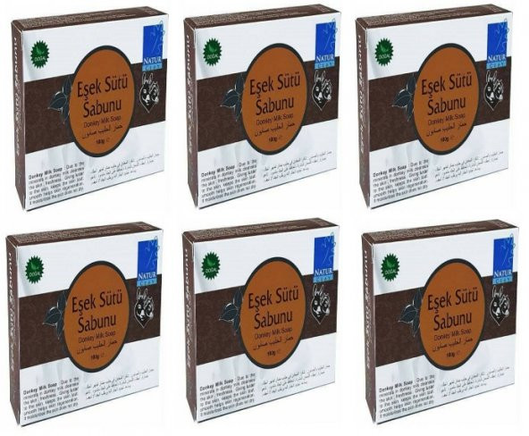 EŞEK SÜTÜ SABUNU 6 PAKET NATURCLAY ürün görseli 1