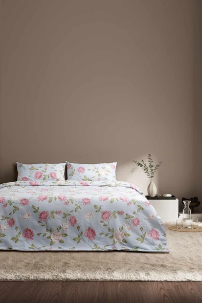 Cotton Collection Kışlık Pazen Tek Kişilik Nevresim Seti Rose ürün görseli 1