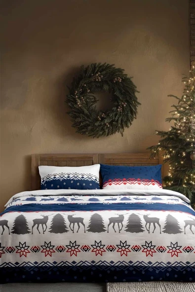 Cotton Collection Kışlık Pazen Tek Kişilik Nevresim Seti Winter ürün görseli 1