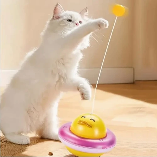UFO Şekilli Ördek Kedi Oyuncağı - Resim 2