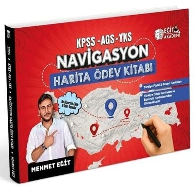Mehmet Eğit KPSS MEB AGS TYT AYT Coğrafya NAVİGASYON Harita Ödev Kitabı ürün görseli 1