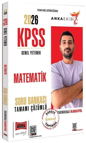 Yargı 2026 KPSS Matematik Soru Bankası Anka Ekibi Çözümlü - İskender Karayel Yargı Yayınları ürün görseli 1