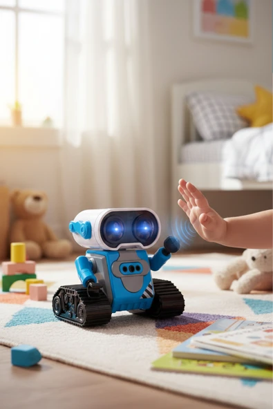 Vardem Şarjlı 2.4G Robot Araba Mavi S-023 ürün görseli 1