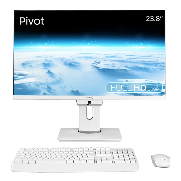 Turbox TAx1613 i5 13400 32GB DDR4 1TB M.2 NVMe 23.8 inç FHD Pivot BTH Webcam WiFi All in One PC ürün görseli 1