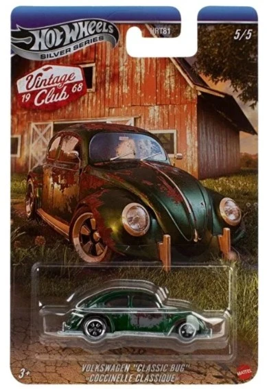 Hot Wheels Silver Series 1968 Vintage Club Volkswagen Vlassic Bug JKY35 ürün görseli 1