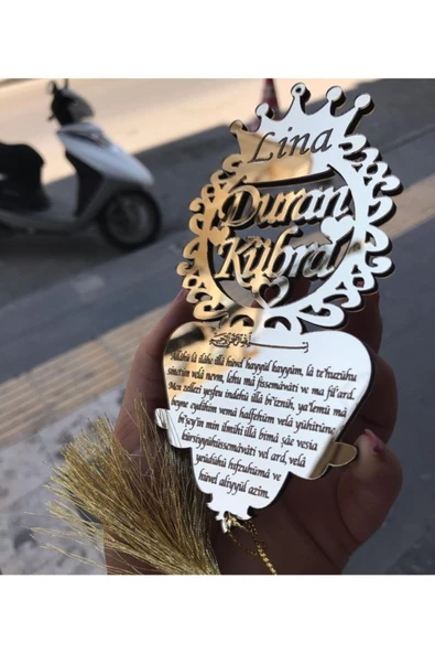 Duygulu Tasarımlar Pleksi Araba Süsü ürün görseli 1
