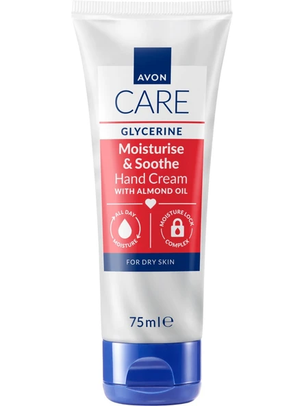 Avon Care Glycerıne Gliserin ve Badem Yağı içeren El Kremi 75ml ürün görseli 1