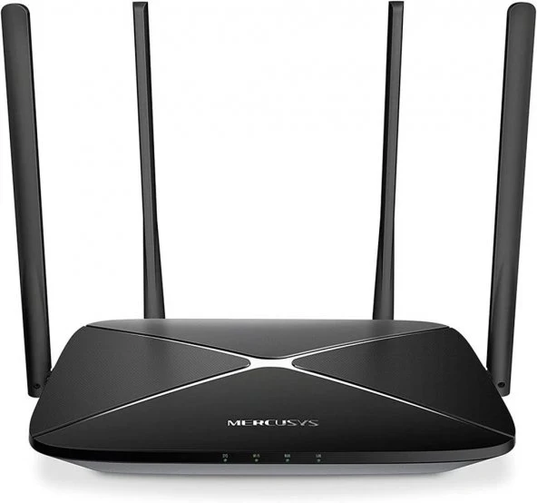Mercusys AC12G, AC1200 Mbps Gigabit Portlu Kablosuz Dual-Band Router ürün görseli 1